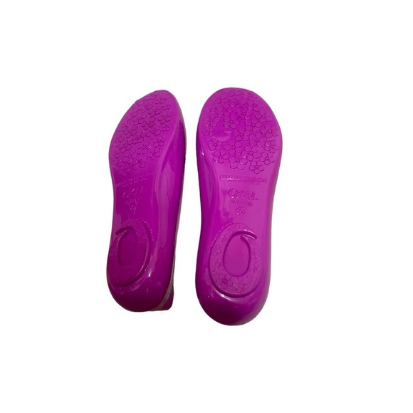 🌼❤️❤️ NEW OKA B FUCHSIA / PURPLE JELLY ROUND TOE BALLET. - Picture 8 of 10